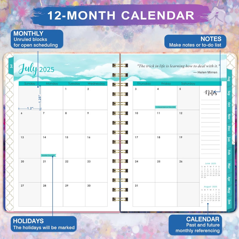 MaaIbok 2025-2026 Planner - Planner 2025-2026 Daily Weekly and Monthly, Jul 2025 - Jun 2026, Academic Planner 2025-2026, 12 Monthly Tabs, 6.3    8.4, Inner Pocket, Hardcover, Perfect for Organization - Image 3